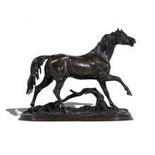 JULES MOIGNIEZ 'AN EQUESTRIAN BRONZE 'LE PERSAN ETALON', LATE 19TH CENTURY