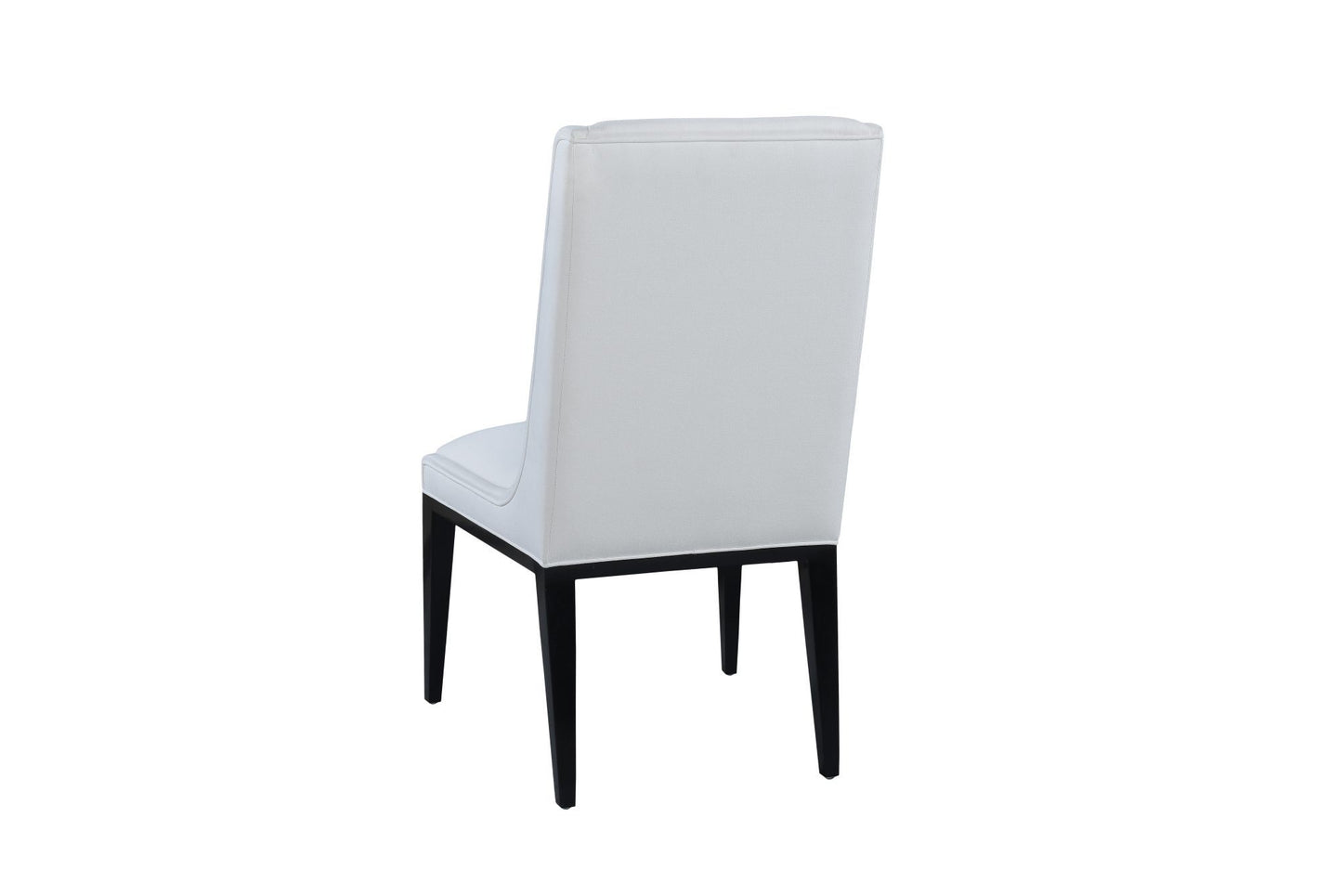 Straight Back Upholstered Chair In Ebony