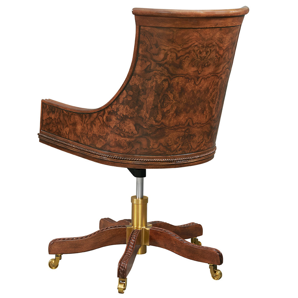 swivel leather desk chair