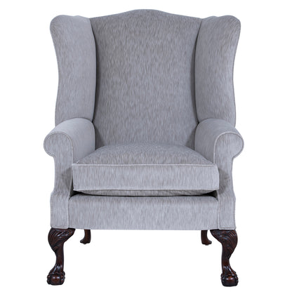 grey wingchair 