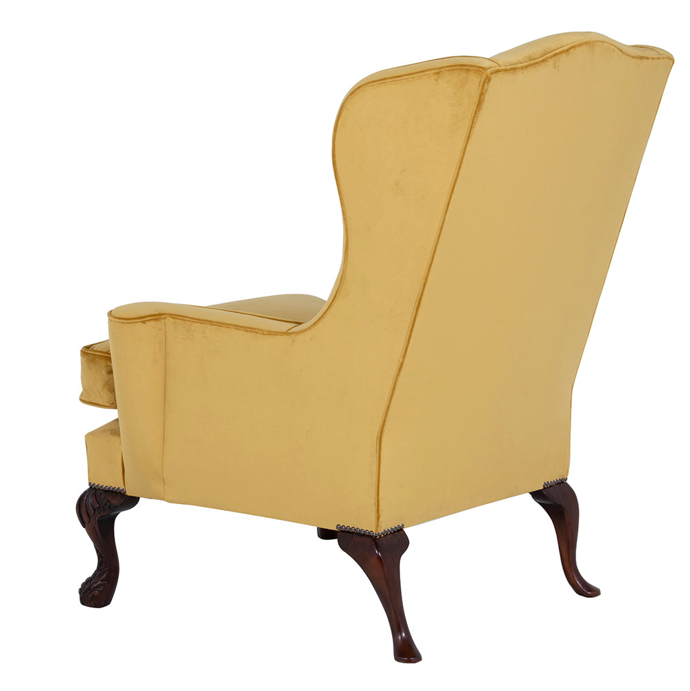 mahogany wingchair