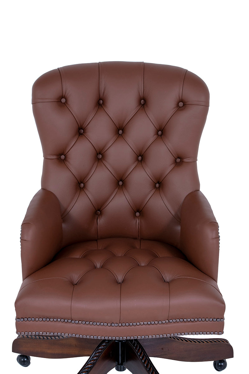 chocolate brown office chair brights of nettlebed