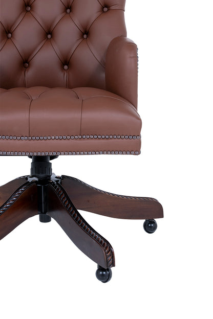 chocolate brown office chair brights of nettlebed