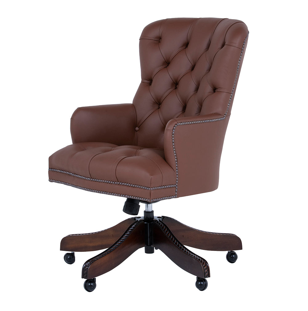 swivel leather desk chair