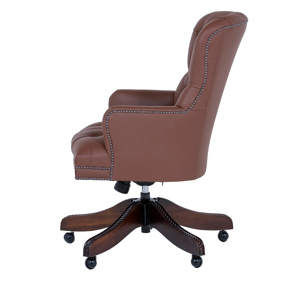 swivel leather desk chair