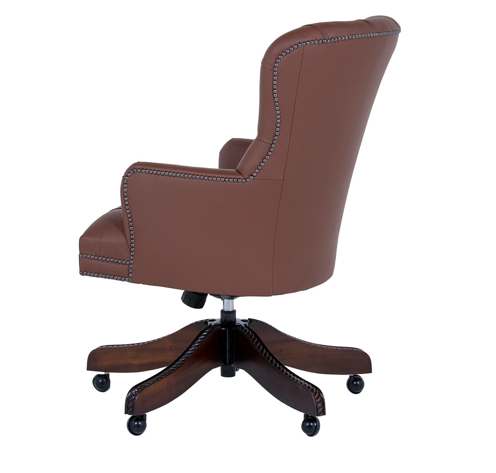 swivel leather desk chair