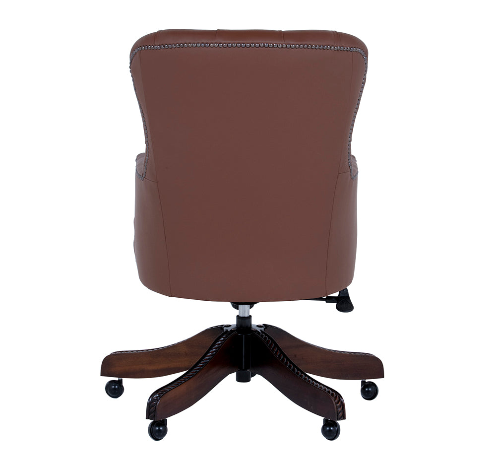 chocolate brown office chair brights of nettlebed