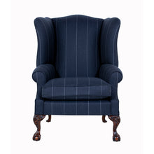 traditional english wingchair the coleridge gents in sloane stripe