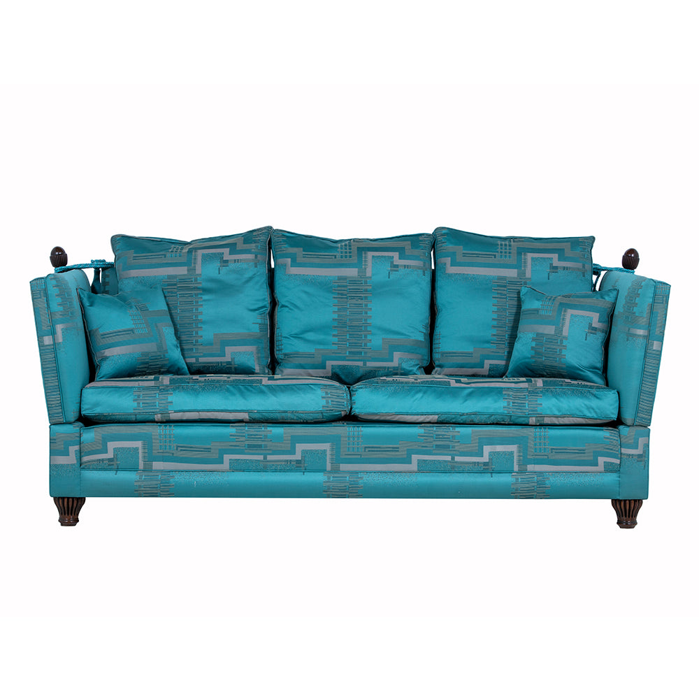 Blue Regency Knole Sofa