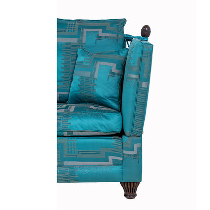 Blue Regency Knole Sofa