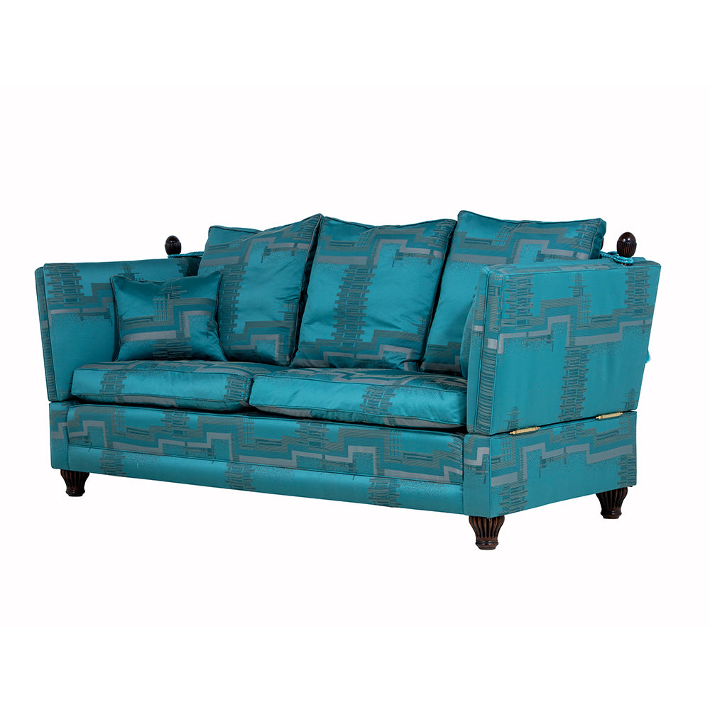 Blue Regency Knole Sofa