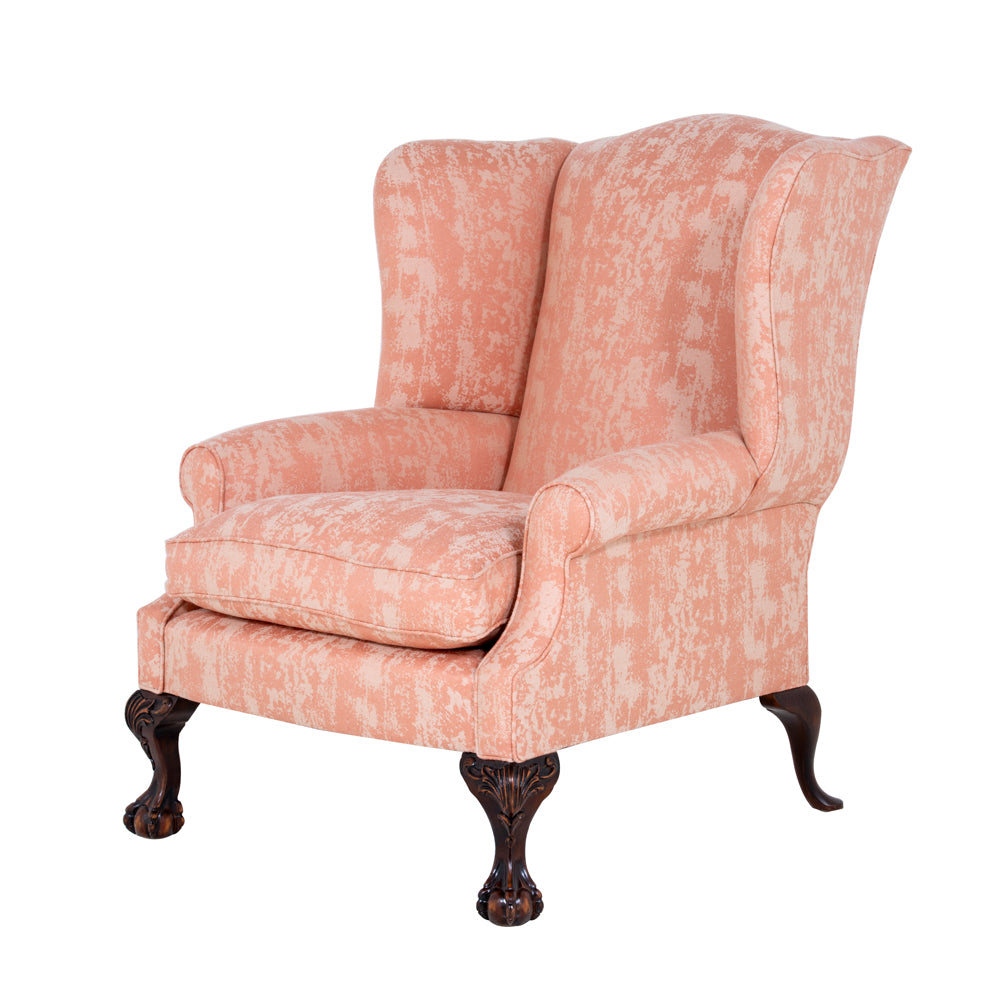 Coleridge Grande Wingchair in Blush 