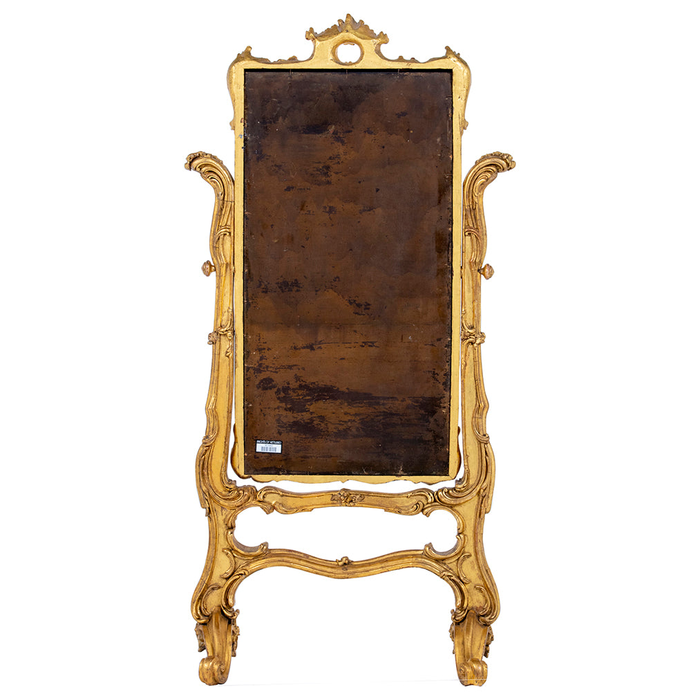 Antique Cheval Glass Mirror