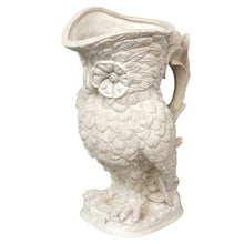 Parian Ware White Cramic Owl Jug