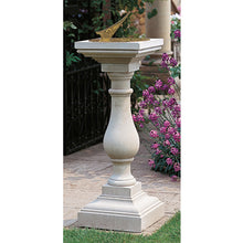 Cast Stone Baluster With Brass Sundial