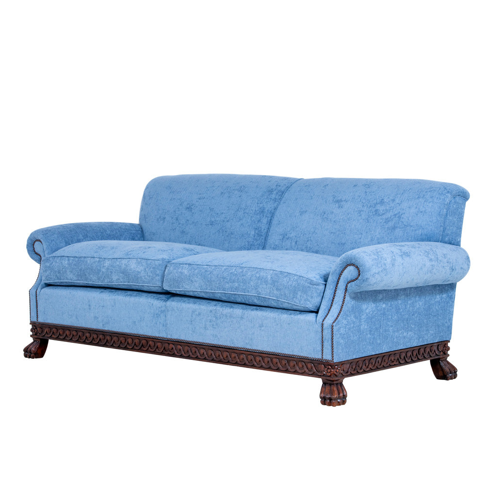 show wood base frame sofa