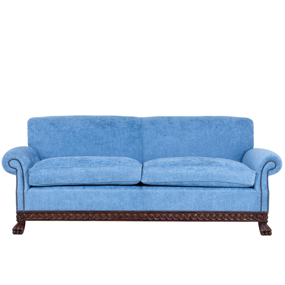 show wood base frame sofa