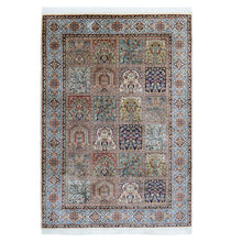 Hand Woven 1920s Style Silk Rug