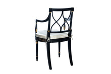 French Painted Carver Chair in Black