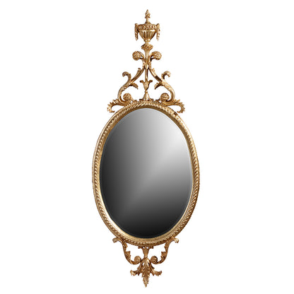 Oval Urn Giltwood Mirror