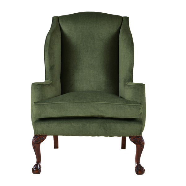 The Pinnock Wingchair in Olive