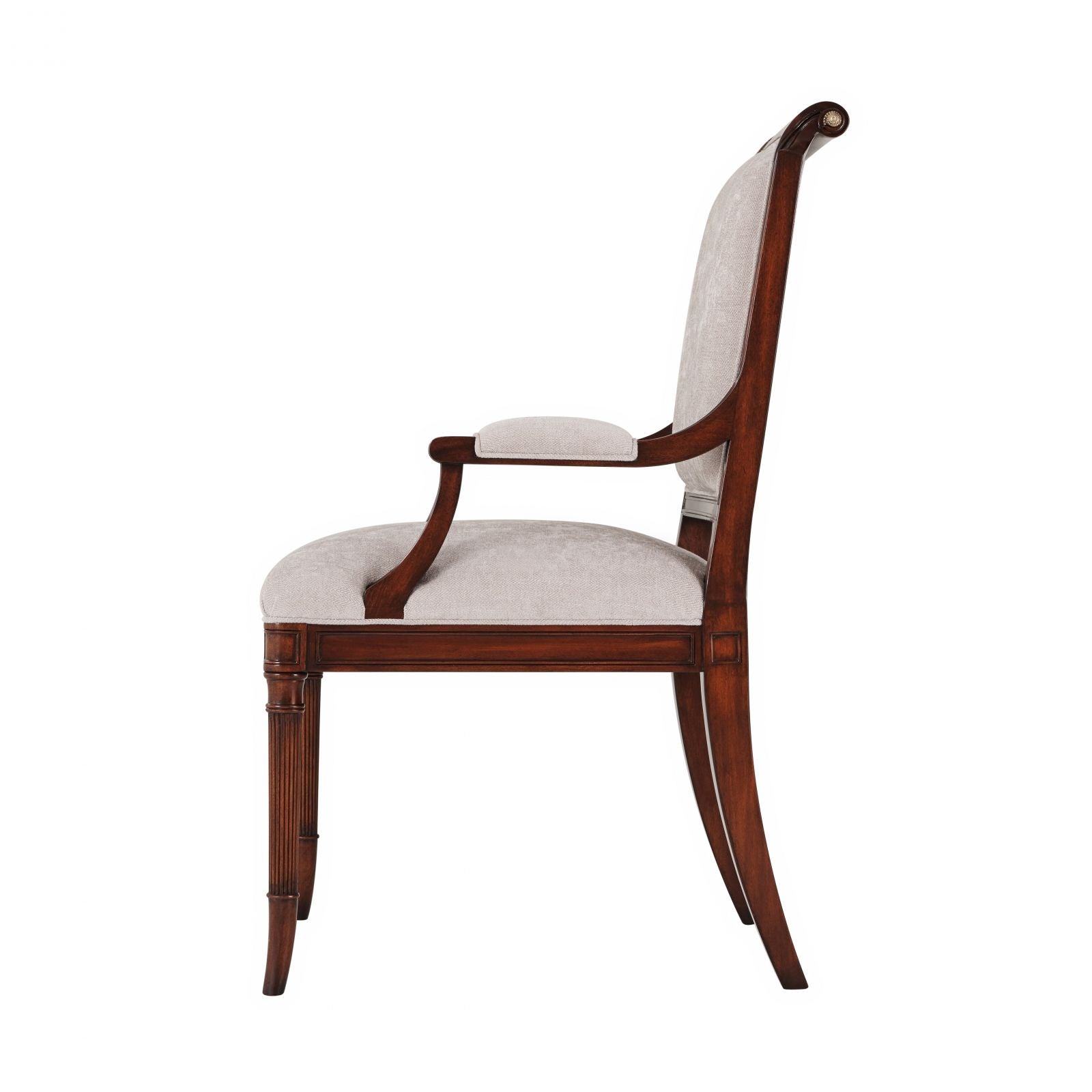 A finely carved mahogany dining armchair - Brights of Nettlebed