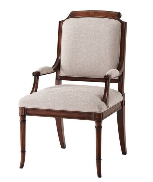 A finely carved mahogany dining armchair - Brights of Nettlebed