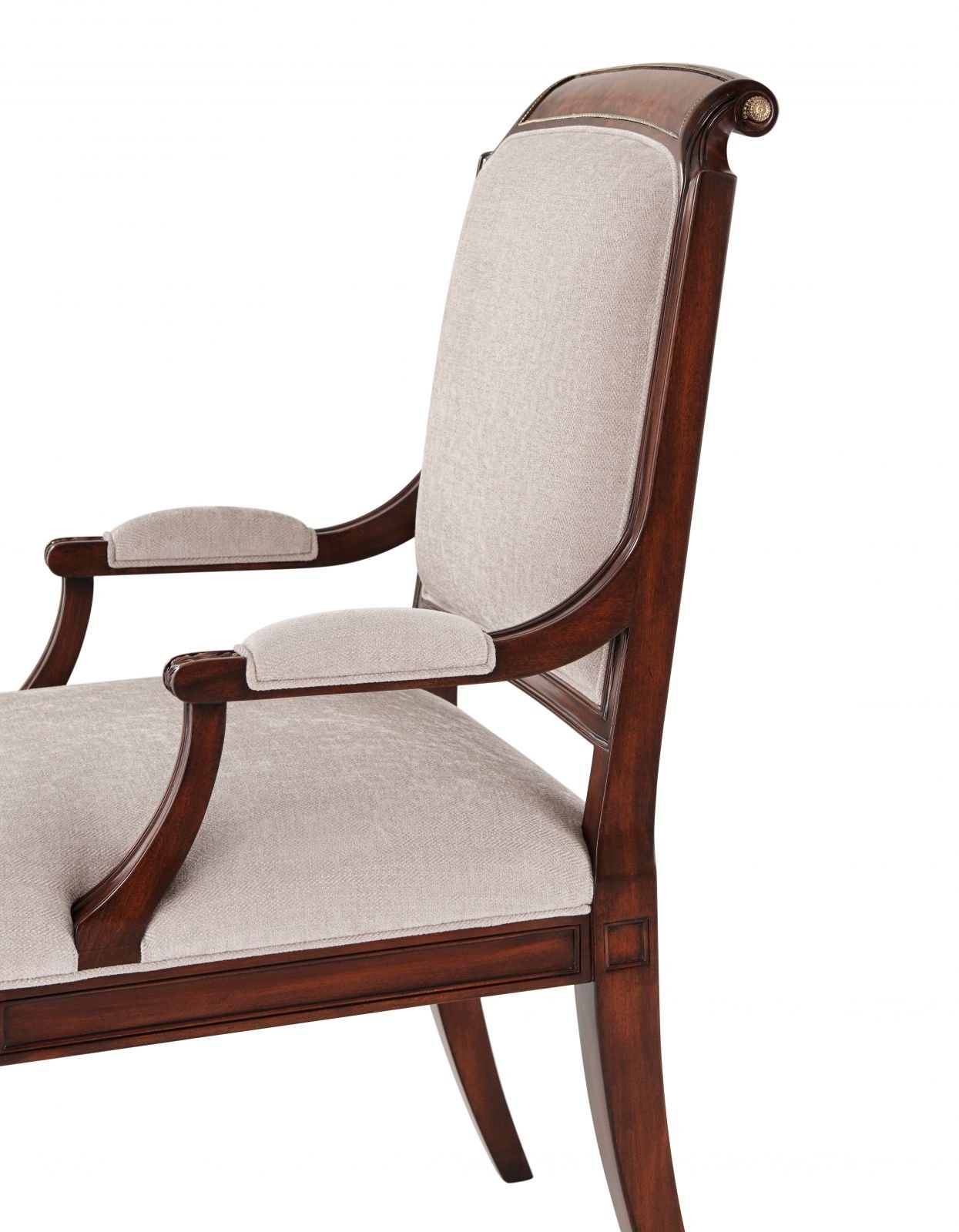 A finely carved mahogany dining armchair - Brights of Nettlebed