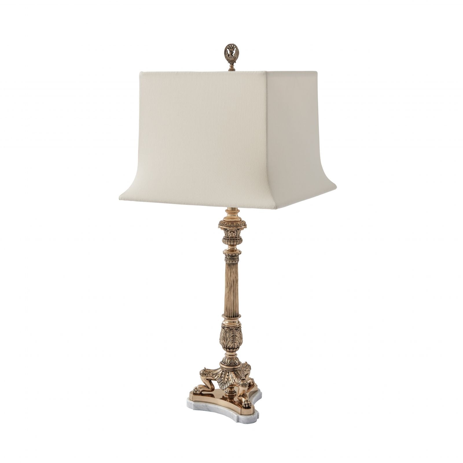 A Finely Cast Brass Table Lamp - Brights of Nettlebed