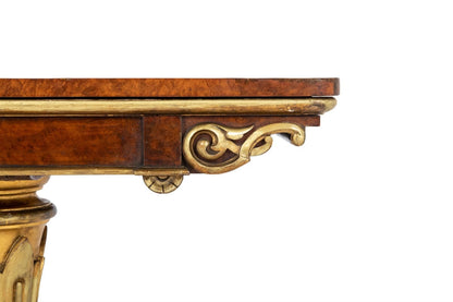 A George Iv Amboyna And Giltwood Card Table attributed To Morel And Seddon, C.1830 - Brights of Nettlebed