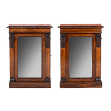 A Pair of Early Victorian Rosewood Side Cabinets - Brights of Nettlebed