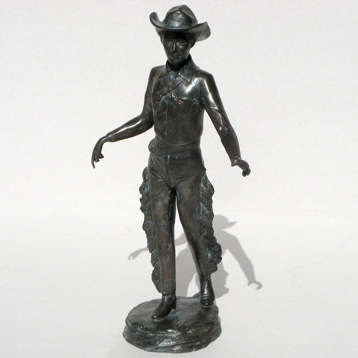 Bronze cowboy