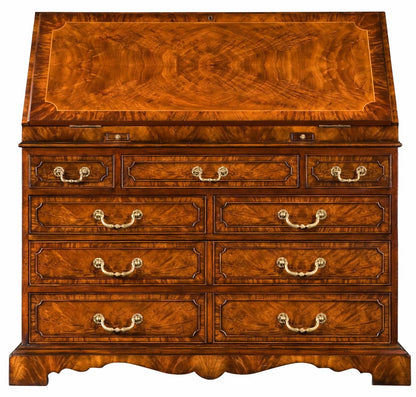 Late Georgian Style Mahogany Bureau Desk