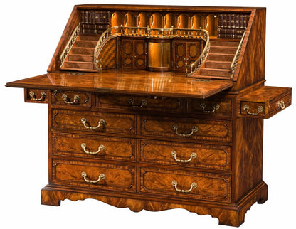 Late Georgian Style Mahogany Bureau Desk