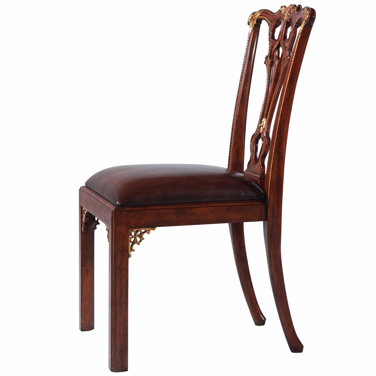 Thomas Chippendale Style Mahogany Dining Chair