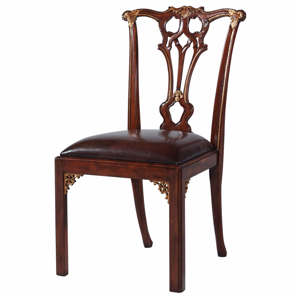 Thomas Chippendale Style Mahogany Dining Chair