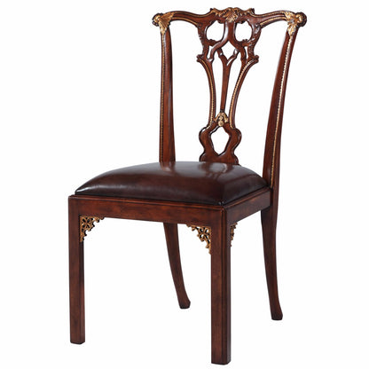 Thomas Chippendale Style Mahogany Dining Chair