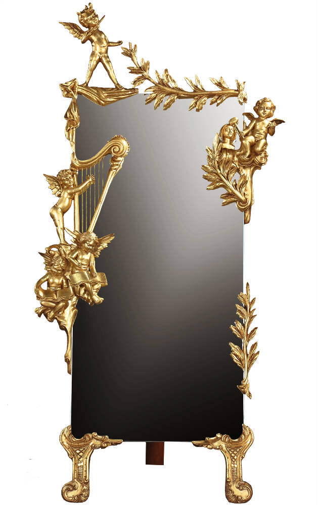 Cherub cheval mirror - 60in.