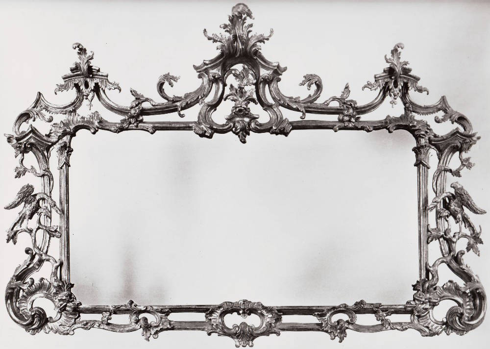 Water Gilded Chippendale style Overmantel Mirror