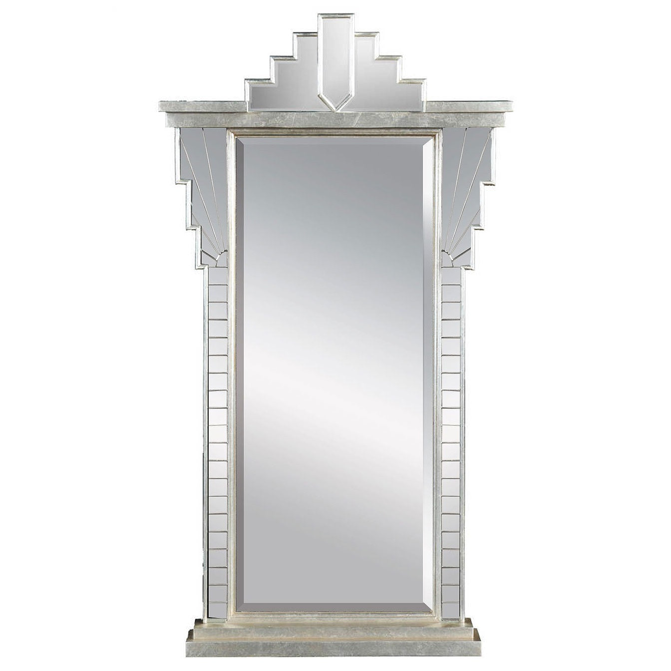 Silver Art Deco Style Mirror