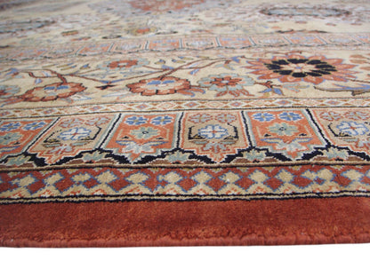 Heriz Design Silk Rug