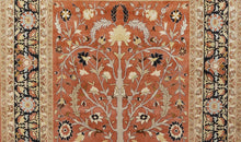 Tabriz Tree of Life Design Silk Rug