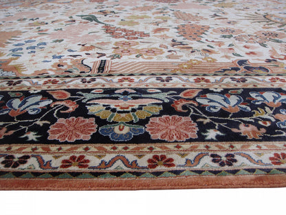 Kashan Prayer Design Silk Rug