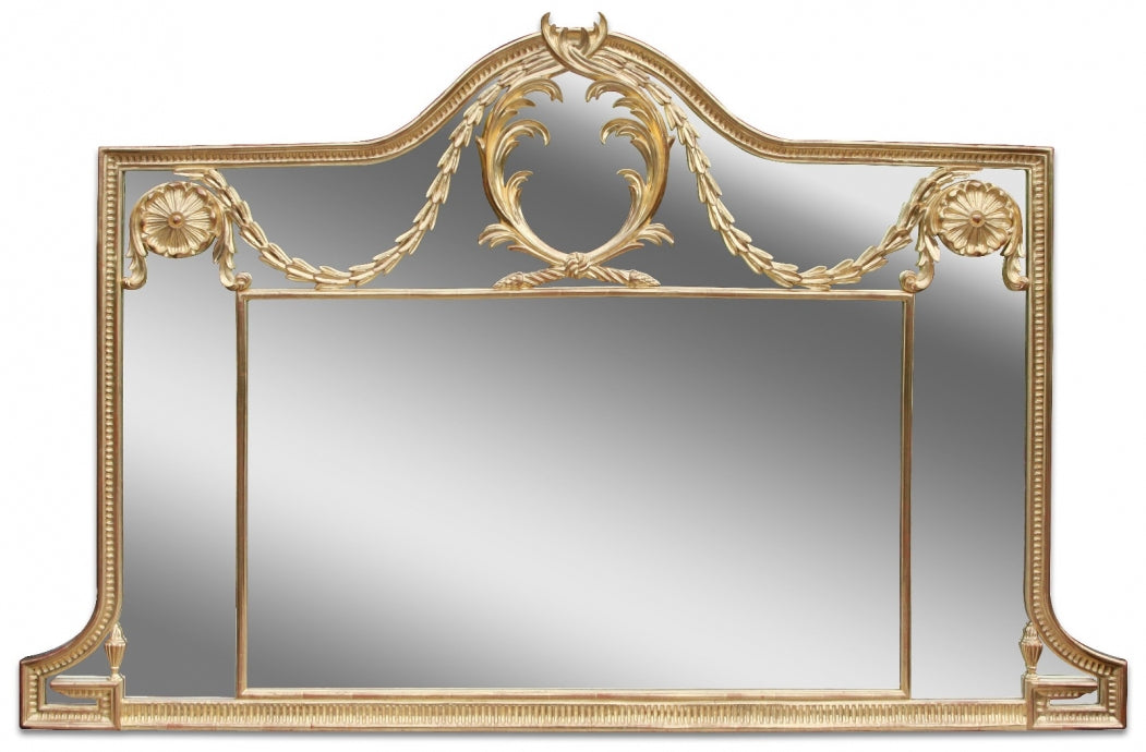 Water Gilded Overmantel Mirror