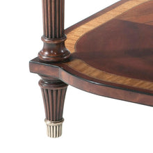 Mahogany and Satinwood Accent Table