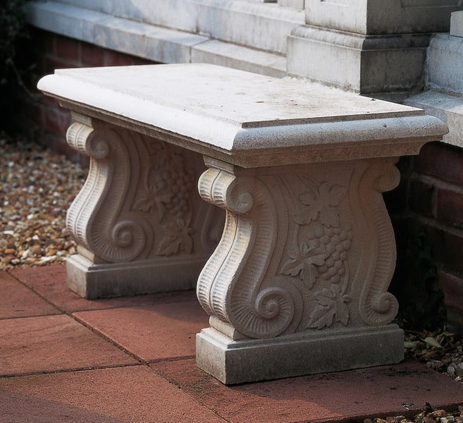 Scroll Stone Bench