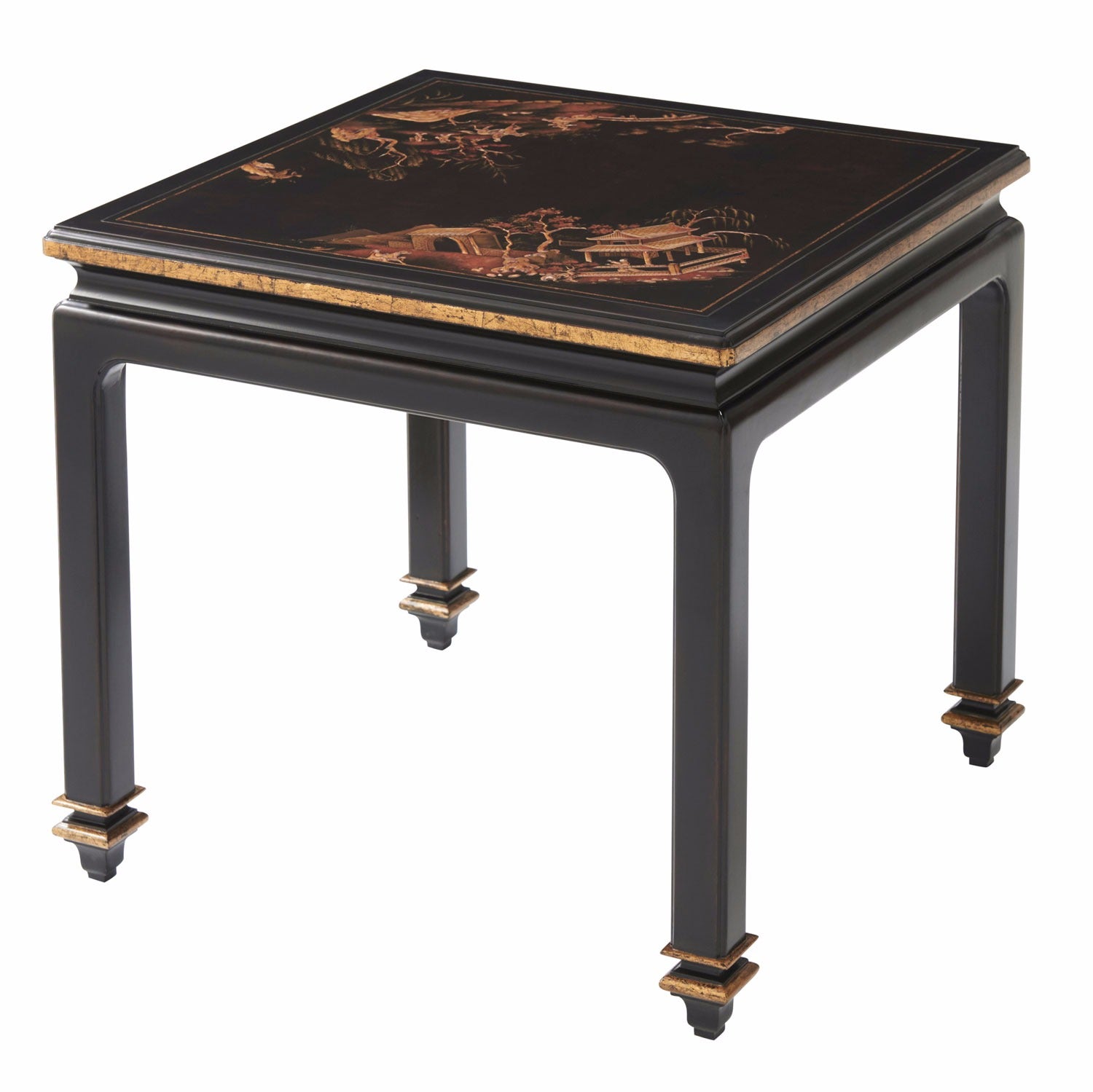 Gilded Chinoiserie Accent Table