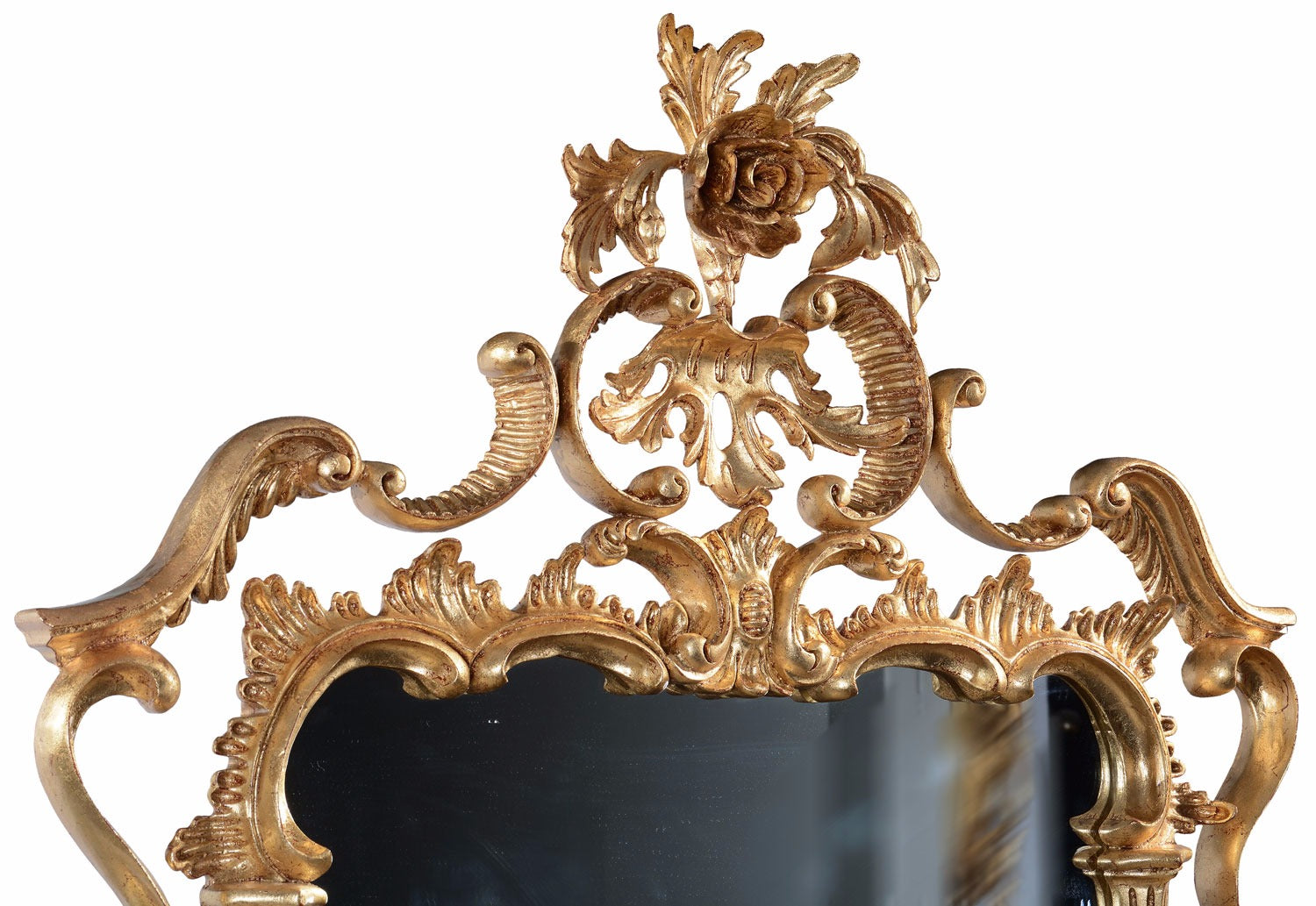 Oil Gilded Mahogany Mirror - Opulence