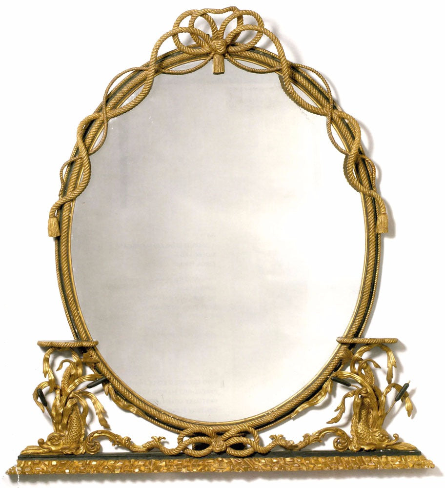 George III Style Water Gilded Mirror in Gilder's Special Finish