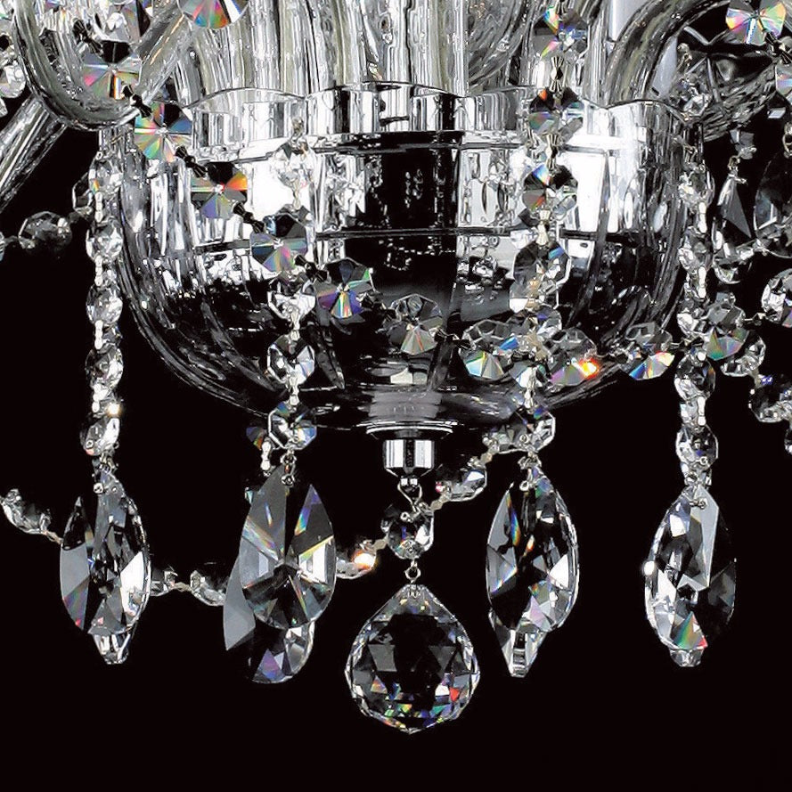 Twelve Light Crystal Chandelier